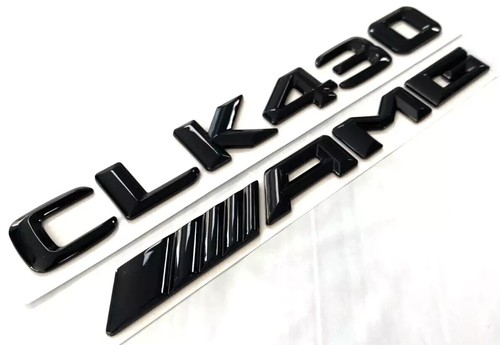 2 CHROME GLE53 + AMG REPLACEMENT FOR MERCEDES LIFTGATE REAR TRUNK