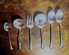 RARE 6 Towle Sterling Silver Chippendale, Serving Spoons, ladel, sugar LQQK!