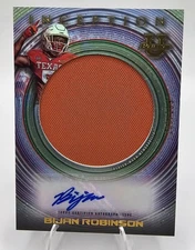 2023 Bowman University Inception Bijan Robinson Jumbo Patch Auto /199 Falcons AU