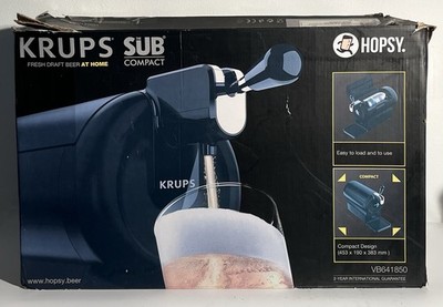 Krups VB641850 SUB Compact Beer Dispenser, 2L, Easy to Load, Black