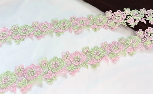 Juego de 20 yardas bordado japonés/encaje Chikazawa/artesanía/flor/decoraciones - Imagen 10 de 19
