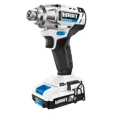 HART HPID26B 20-Volt Cordless Brushless Impact Driver Kit, (1) 20-Volt 2.0Ah