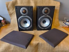 Monitor Audio Bronze BR1 Bookshelf Shelf Speakers Black Hi-Fi Loudspeakers