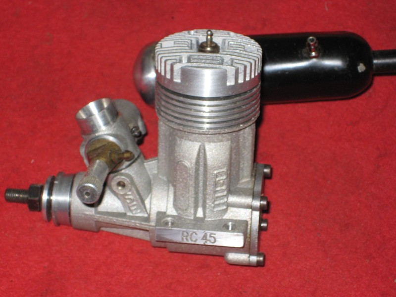 EX VINTAGE ITALY PICCO SE .45 ABC R/C GLOW MODEL AIRPLANE ENGINE wMUFFLER