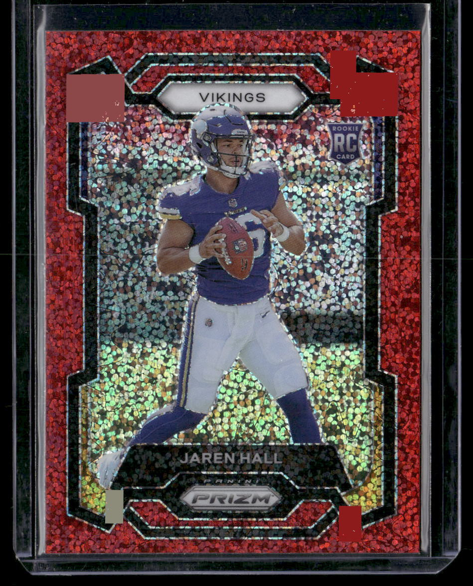 2023 Panini Prizm #367 Jaren Hall Red Sparkle