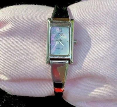 VINTAGE Anne Klein 925 Sterling Silver Mother Of Pearl Women's