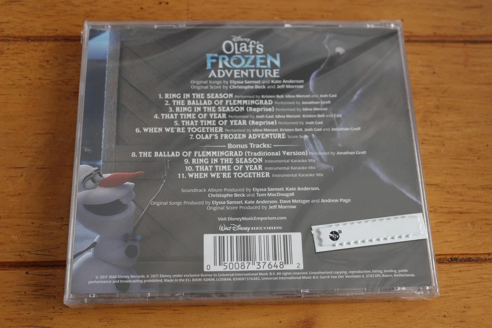 Disney CD Olaf's Frozen Adventure Original Soundtrack 2017 Idina Menzel New OST Foto 2 de 2