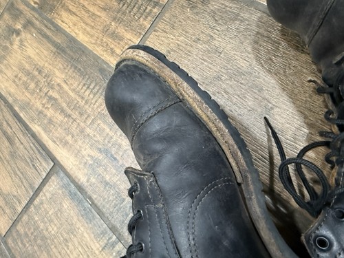 Origin Stiefel Herren Größe 11,5 EE Schwarz Leder Schnürung Vibram Hergestellt in Maine USA - Bild 7 von 16