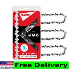 Pro-Grade 20-Inch Chainsaw Chain - .050" Gauge, 72 Links for Precision Cutting