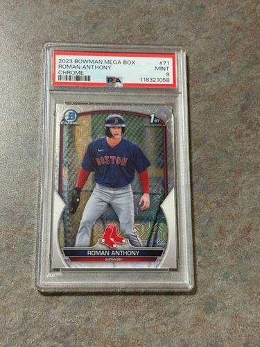2023 Bowman Chrome Prospects Mega Box Mojo Refractor Roman Anthony PSA 9 MINT