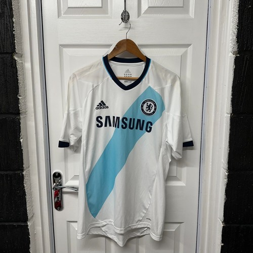 Adidas Chelsea Fußball Trikot Größe L | Weiß Top Samsung Away CFC Kit T L FC