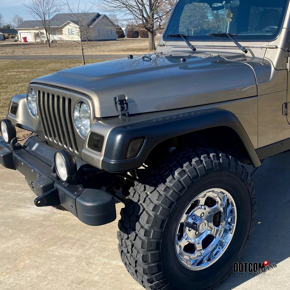 Fit 1997-2006 Jeep Wrangler Smoke Side Marker Lights Tinted Turn Signal Lamps Foto 3 de 4