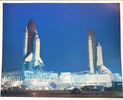 NASA STS-35 Launch Space Shuttle Columbia Photo. August 9, 1990 