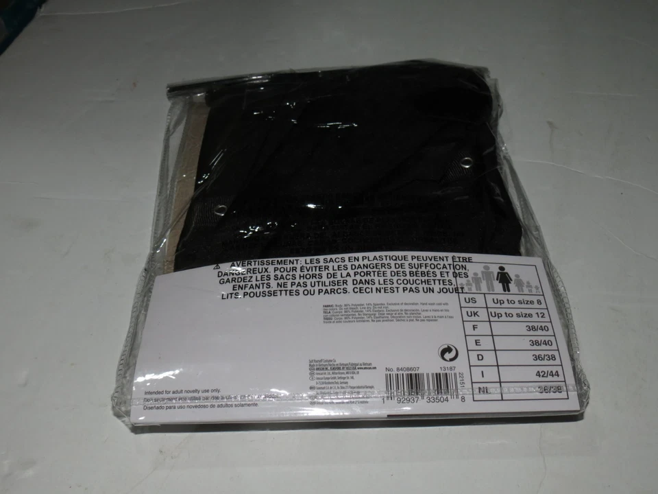 h Punk Leggings 80's Black Pants Suit Yourself Fancy Dress Halloween Adult S / M - Image 3 of 3