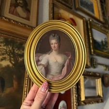 Vintage Style Marie Adelaide Portrait Art Print Framed Oval