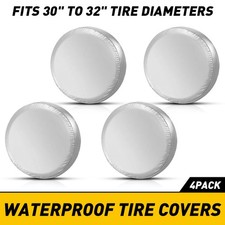 30" 31" 32" Wheel Tire Covers For RV Trailer Camper Car Truck Motorhome SUV 4Pcs