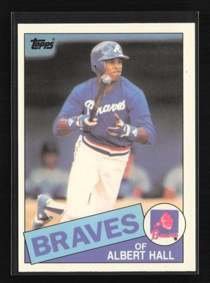 1985 Topps #676 Albert Hall Collector's Edition (Tiffany) Atlanta Braves Rookie
