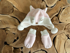 BabyGap cozy Fox hat and matching mittens size S/M