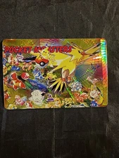 1998 Bandai Pocket Monster Vending Prism Sticker Zapdos Charmander and more #102