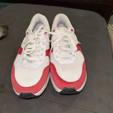 Nike Men's Air Max SYSTM Run Training Shoes White University Red Size 9