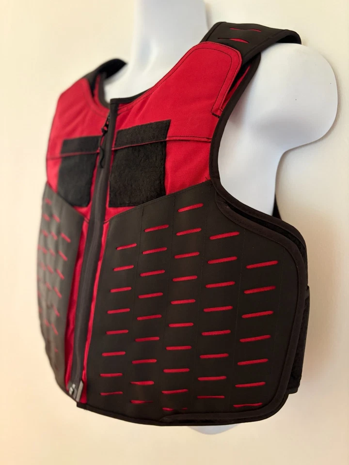 SAFARILAND Male V1 Overt Armor Carrier Front Open Small 2013-2015 Red Webless - Image 3 of 4