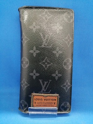 Louis Vuitton Monogram Eclipse Long Wallet M69260 Brown Made in France Auth