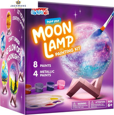 Klever Kits DIY 3D Moon Night Light, Paint Your Own 5 inches, MULTIPLE