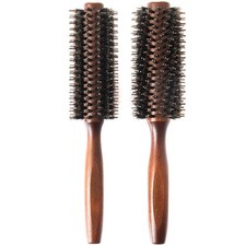 2PCS Boar Bristle Hair Brush for Women - Porcupine Brush with Ger