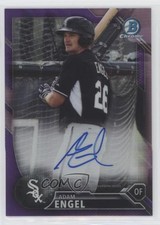 2016 Bowman Chrome Prospects Purple Refractor /250 Adam Engel #CPA-AEN Auto 0mr3