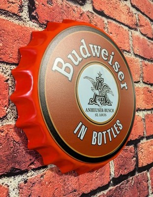 Budweiser Beer Sign (14'') Mancave Garage Bar Patio Home Decor