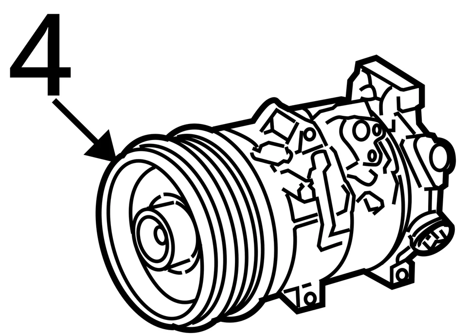 Toyota Corolla 2009 compresor de aire acondicionado 1,8 L usado 120 k millas pieza OEM 682-50295 Foto 4 de 4