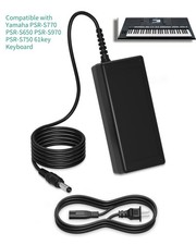 AC Adapter for Yamaha PSR-S770 PSR-S650 PSR-S970 PSR-S750 61key Keyboard Power