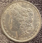 1896 Morgan Silver Dollar $1 90% Silver Nice Collectible Very Good Condition
