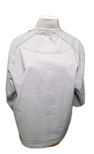 Cutter & Buck CB WeatherTec Jacket Mens XL Grey Fleece Lined Weatherproof Zip - Picture 6 of 13