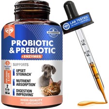 Probiotics  Prebiotics with Enzymes for Dogs and Cats - Digestive Gut Flora ...