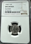 1944-S Mercury Dime 10c NGC UNC Details