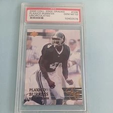 2000 Plaxico Burress RC C/Edge Graded Uncirculated /5000 PSA 10 Giants Steelers