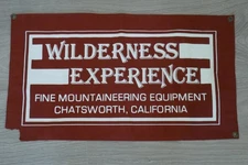 Vintage Wilderness Experience Advertising Banner Hiking Backpacking