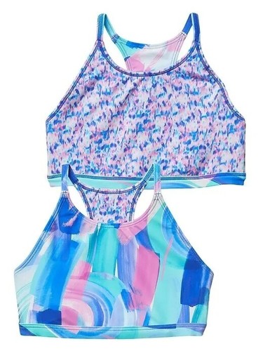 NWT Athleta Girl M 8/10 Santorini Reversible Bikini Top + Cannonball Swim Short - Picture 4 of 6