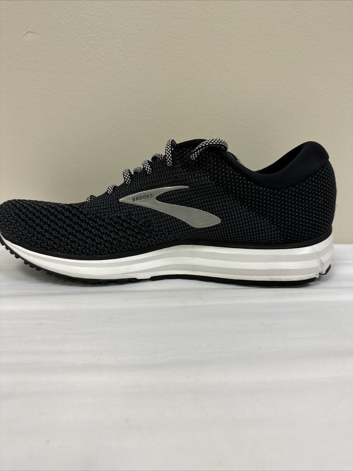 Brooks Revel 2 Black Grey Logo Running Shoe Men's Size 11 eBay
