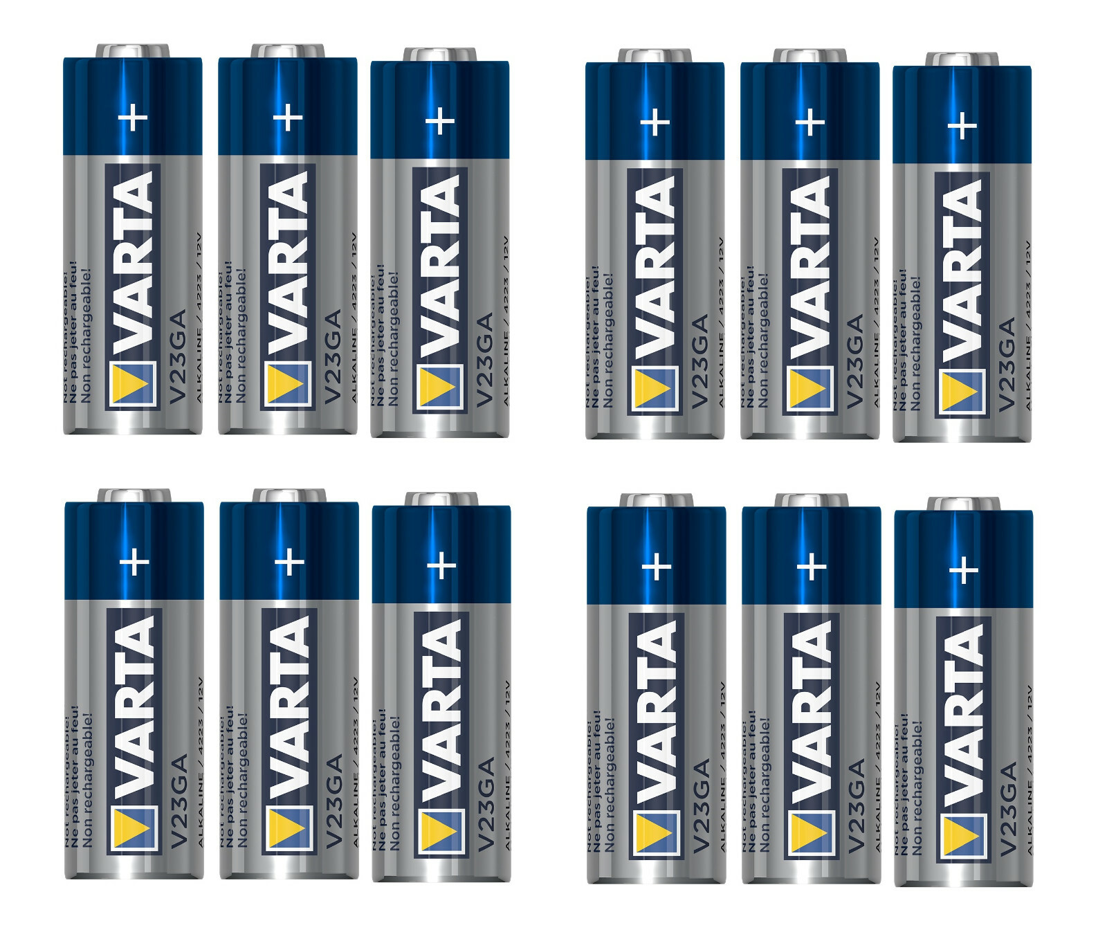 Thumbnail - 12x Varta Batterien V23ga | P23ga | A23 | 23a | Lr23 | Lrv08 | 12v