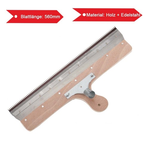 Großflächenrakel gezahnt 560mm Flächenrakel Flächenspachtel Stehrakel Rakel DE - Bild 6 von 15