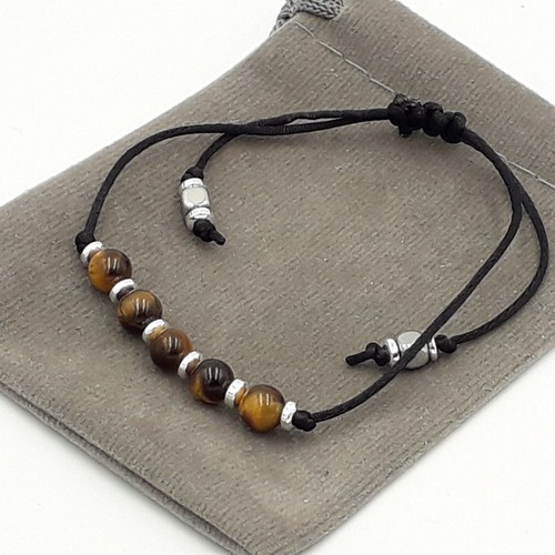 Handmade Natural Adjustable 6mm Crystal Healing Chakra Gemstone Bead Bracelet. - Picture 9 of 37