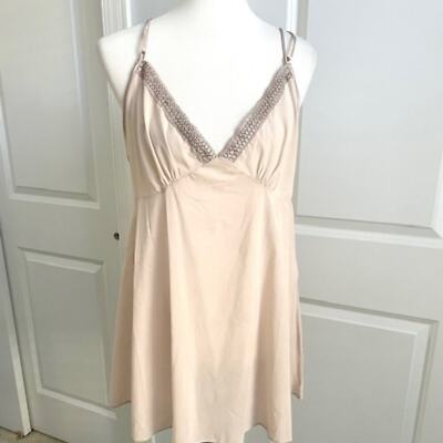 ABS Intimates Mink Light Pink Nightie Wedding Bride Honeymoon Lingerie Large