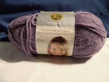 Lion Brand Yarn 3.5 Oz Dusty Purple 100 Acrylic 170 Yds - NEW