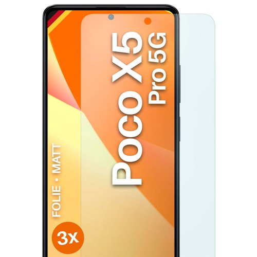 3x Schutzfolie Matt für Xiaomi Poco X5 Pro 5G Displayschutz 4H Dünn Anti Reflex - 第 1/7 張圖片