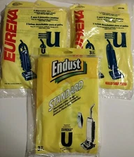 💥Style U Vacuum Bag Lot 2-Eureka 54310A Unopened 1-Endust 33080 Opened W/2 Left