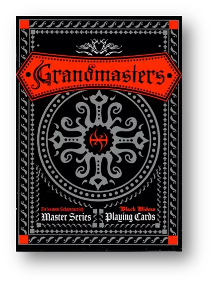 Grandmasters Black Widow Spider Playing Cards USPCC