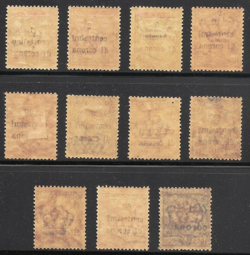 Austria #N64-N74 FVF COMO NUEVO - Estampillas de ocupación de 1919 - emitidas en Trieste - Imagen 2 de 2