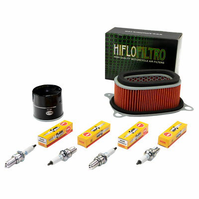 Wartungspaket für Honda Africa Twin 750 RD07 93-03 Luftfilter+Ölfilter+Zündkerze